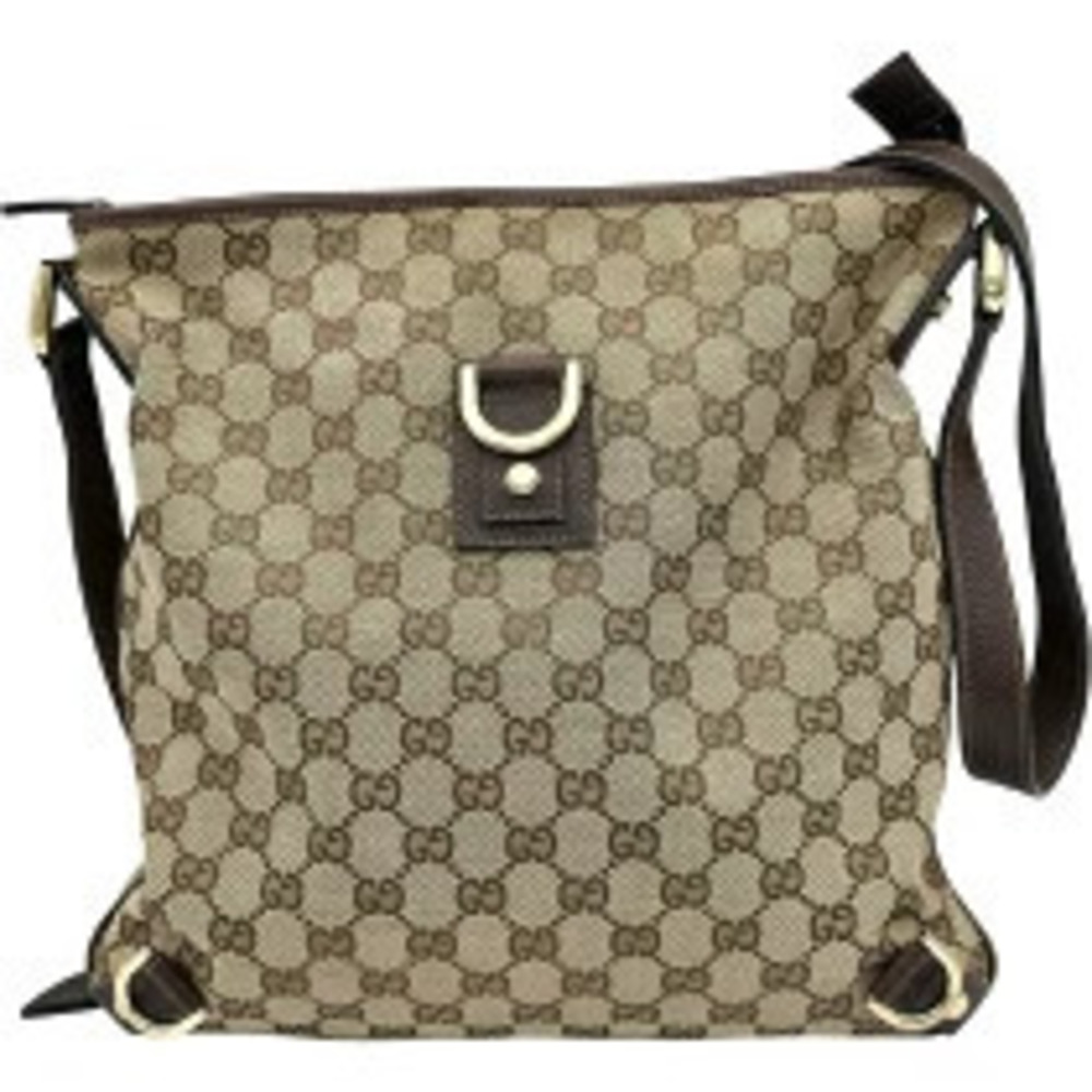 Gucci Abbey Shoulder Bag Brown GG Supreme Canvas